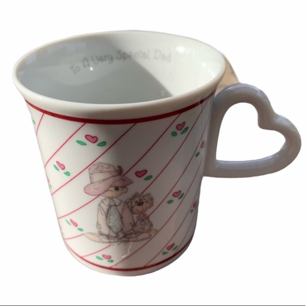 VTG 1986 Precious Moments To a Very Special Dad Coffee Tea Mug Porcelain Gift